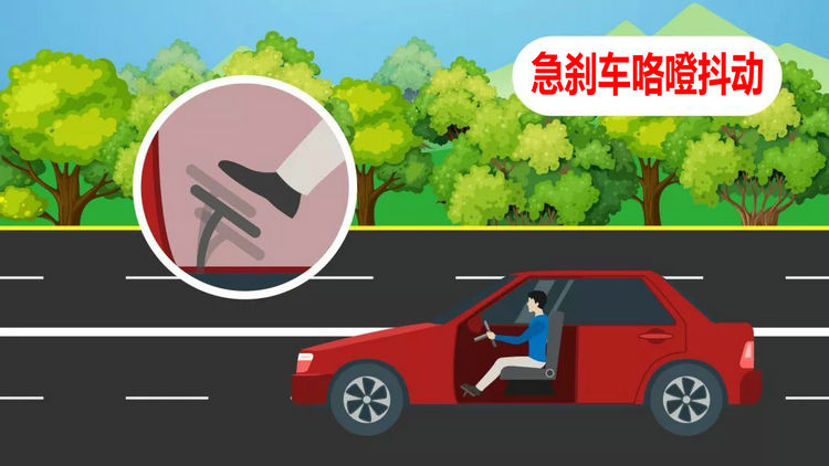 汽車急剎車有咯噔抖動是什么原因